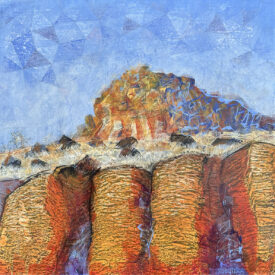 Basalt: Cowiche Creek, acrylic on panel. 10 x 10